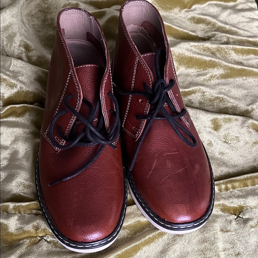 Kids Classic Leather Boots - Brown